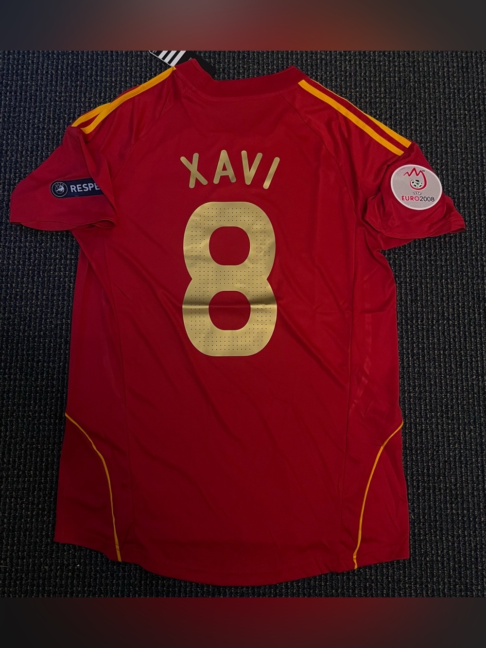 XAVI 8 SPAIN 2008 HOME EUROS JERSEY ( M)